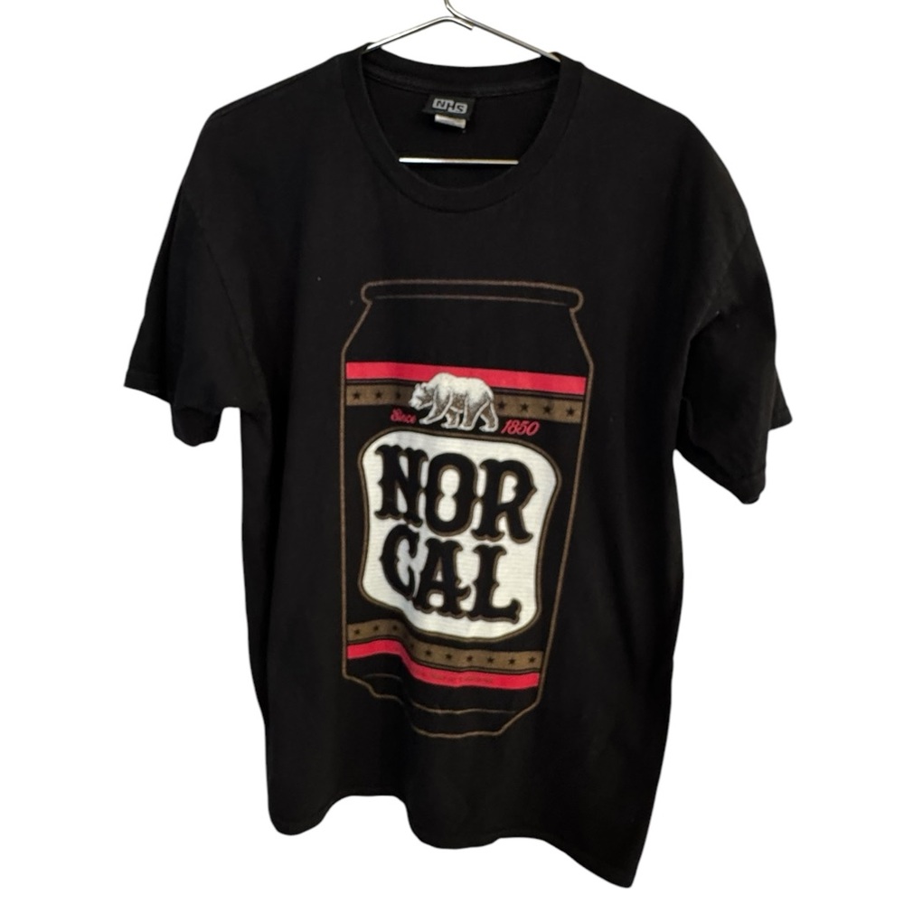 Black Nor Cal Skate Snowboarding Retro Men’s L Graphic T-Shirt MINTY